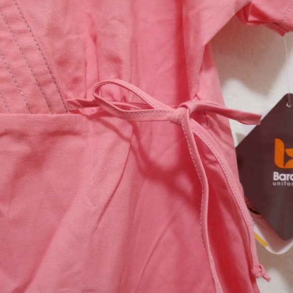 Barco Scrub Top Crayola Coral/Pink Sz Medium - Picture 6 of 8